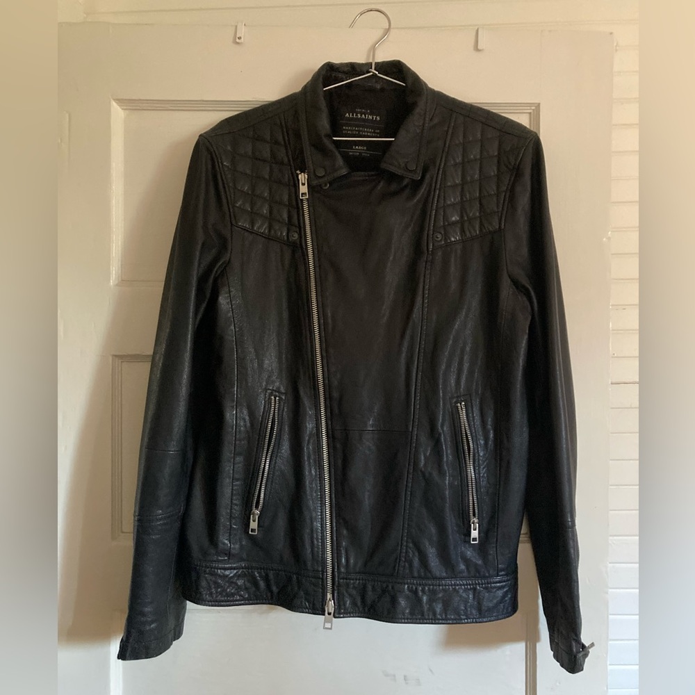 Men’s large All Saint’s leather jacket